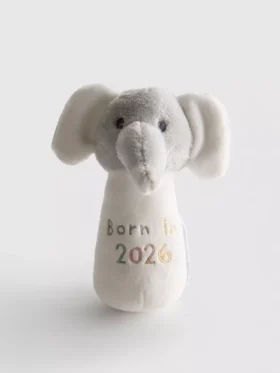 Skallra med texten ”Born in 2026”