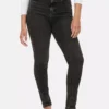 Skinny jeans med hög midja