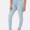 Skinny jeans med hög midja