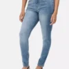 Skinny jeans med hög midja