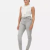Skinny jeans med hög midja
