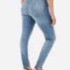 Skinny jeans med hög midja