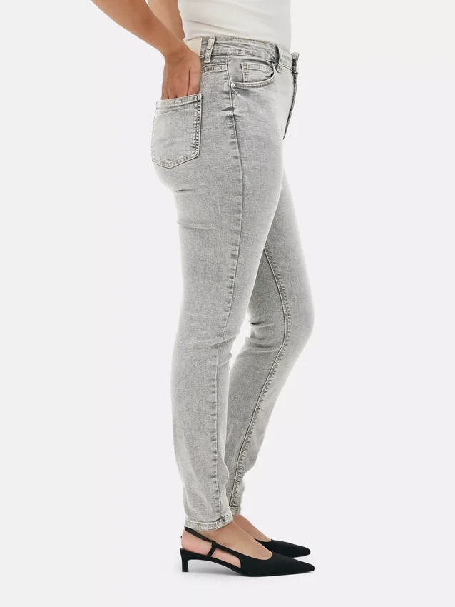Skinny jeans med hög midja