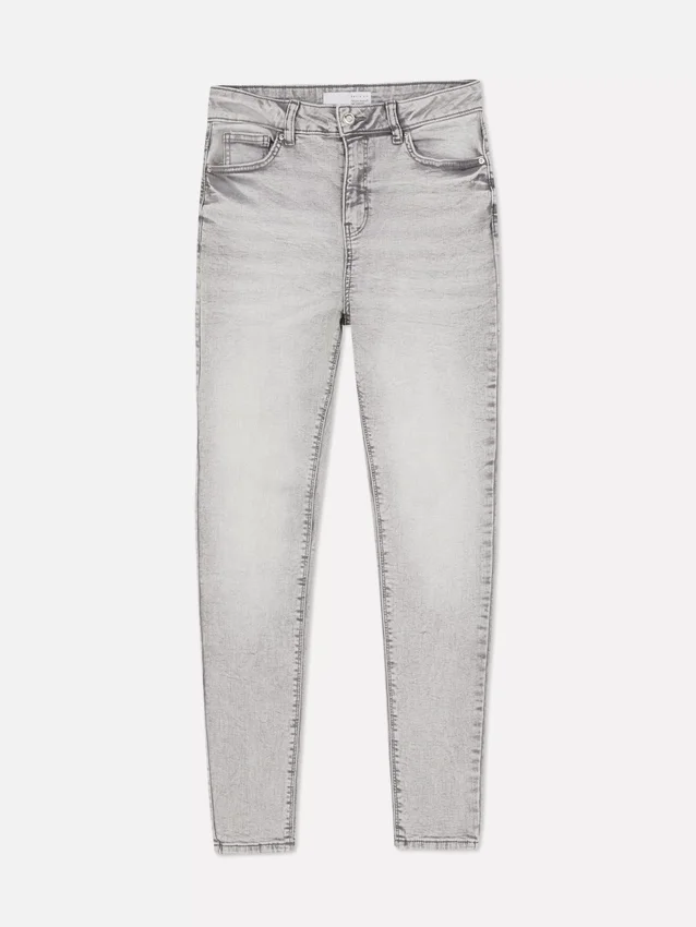 Skinny jeans med hög midja