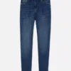 Skinny jeans med hög midja