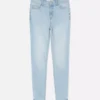 Skinny jeans med hög midja