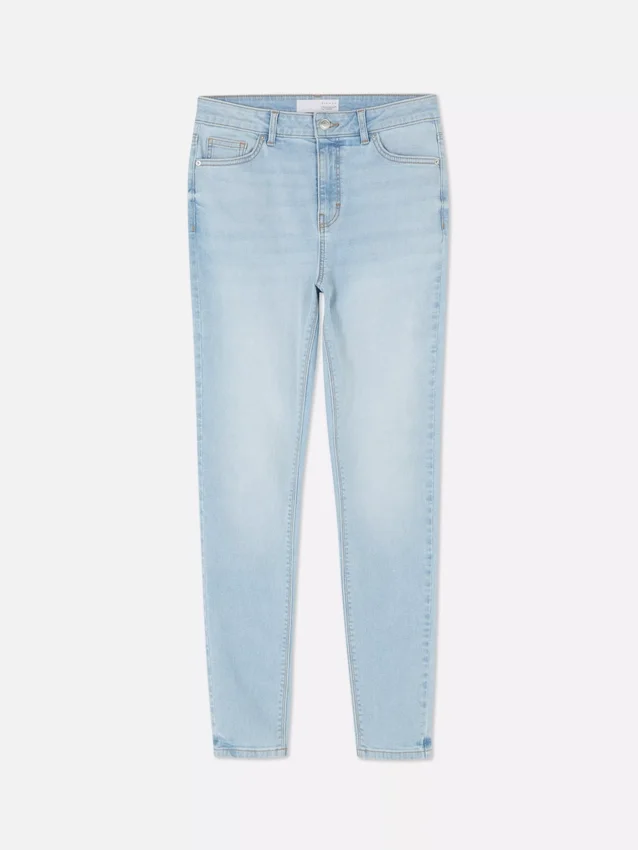 Skinny jeans med hög midja