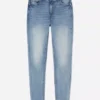 Skinny jeans med hög midja
