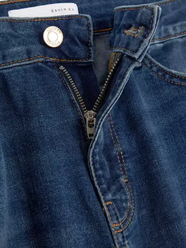 Skinny jeans med hög midja