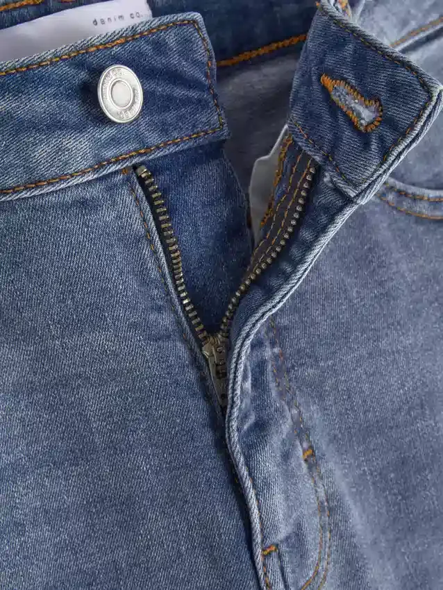 Skinny jeans med hög midja
