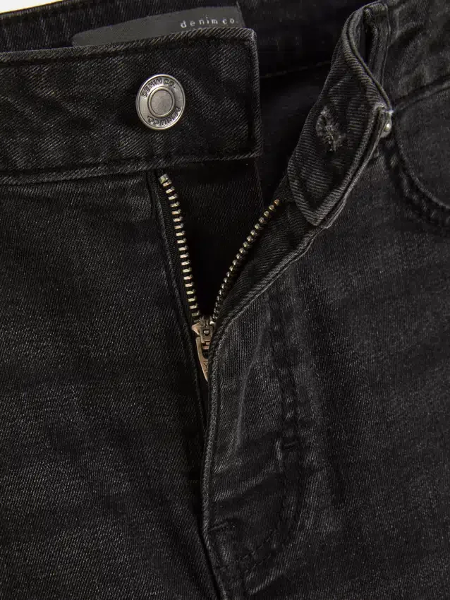 Skinny jeans med hög midja
