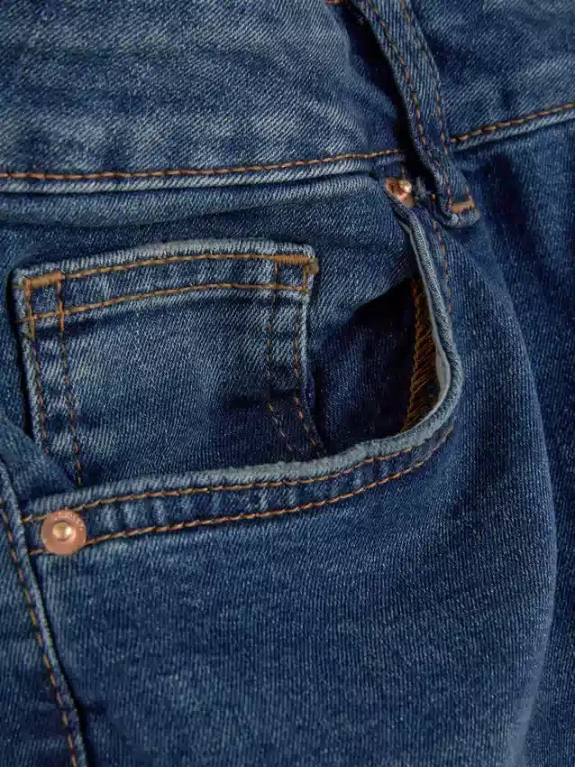 Skinny jeans med hög midja