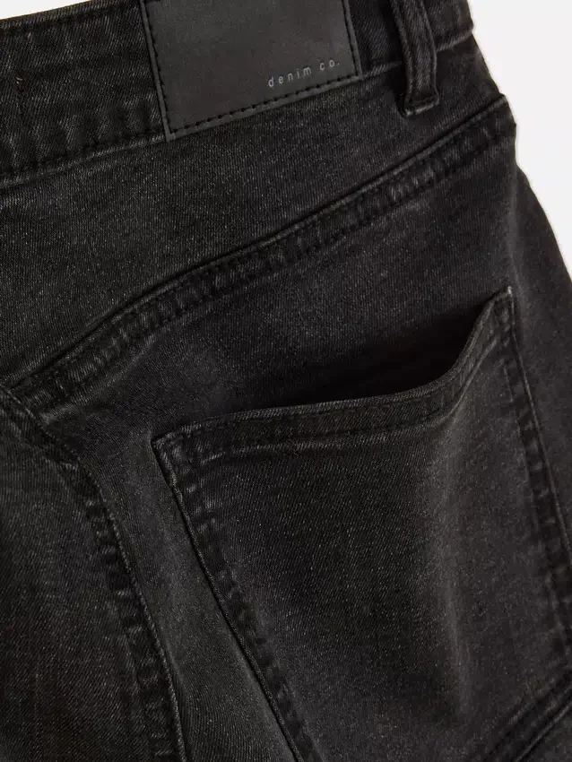 Skinny jeans med hög midja
