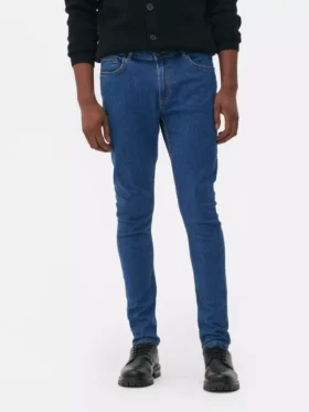Skinny jeans med medelhög midja