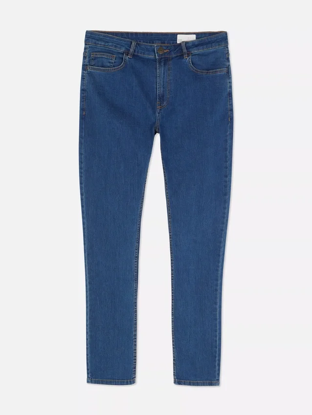 Skinny jeans med medelhög midja