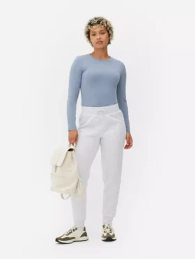 Skinny mjukisbyxor med dragsko
