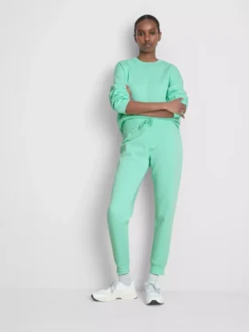 Skinny mjukisbyxor med uppvikt benslut