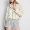 Skinny-shorts i bomullsrik jersey