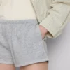 Skinny-shorts i bomullsrik jersey