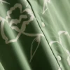Skjorta med blommönster och reverskrage