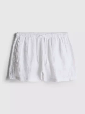 Sköna pyjamasar i vävd bomull i shorts-form
