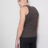 Slim fit-linne med ribbade kanter