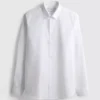 Slim fit-skjorta i stretch med knappar