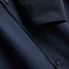 Slim fit-skjorta i stretch med knappar