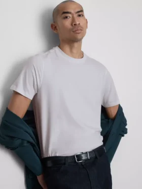 Slim-fit stretch-T-shirt med korta ärmar