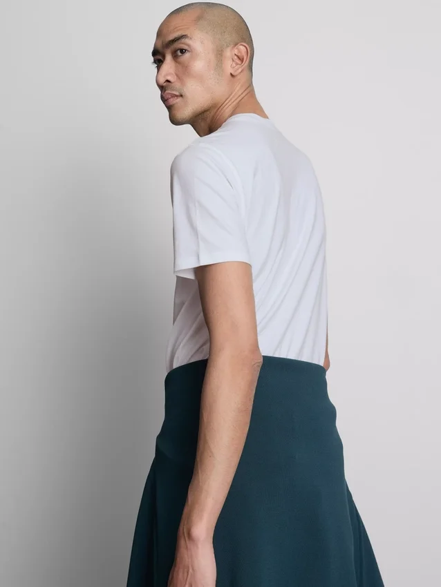 Slim-fit stretch-T-shirt med korta ärmar