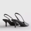 Slingback-klackskor i imitationsläder