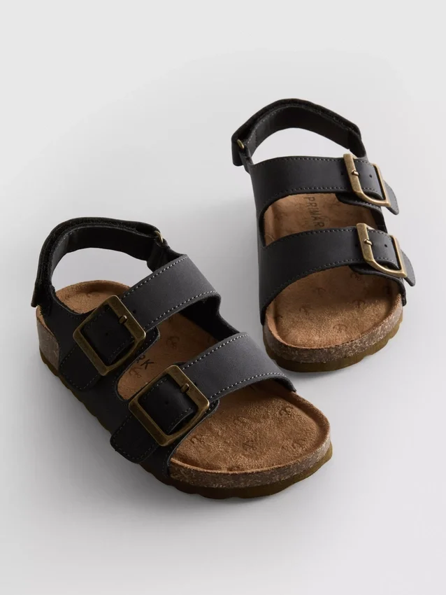 Slingback-sandaler med dubbla spännen