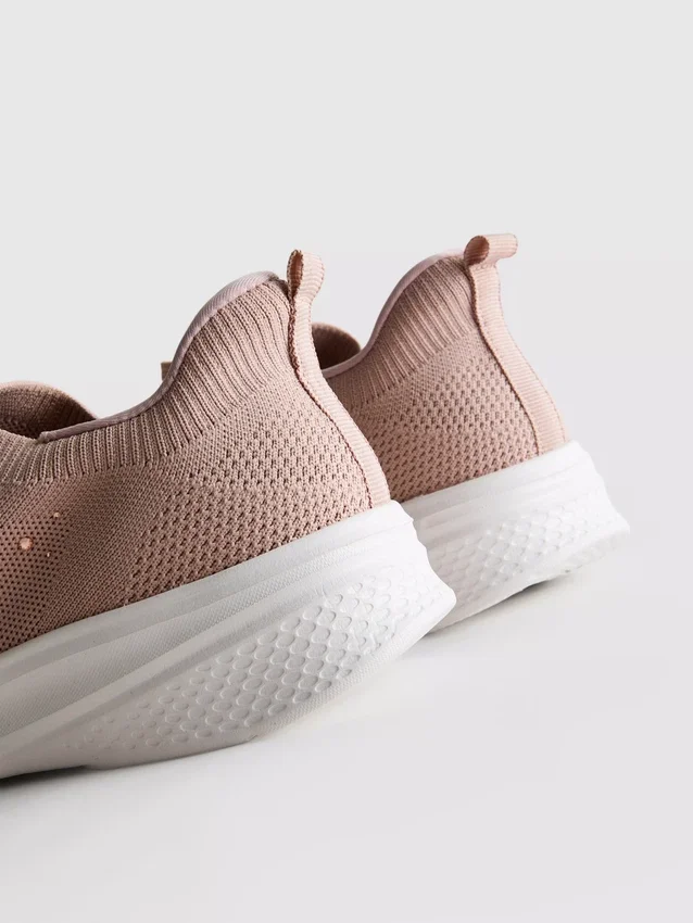 Slip-on-sneakers med diamanté-detaljer