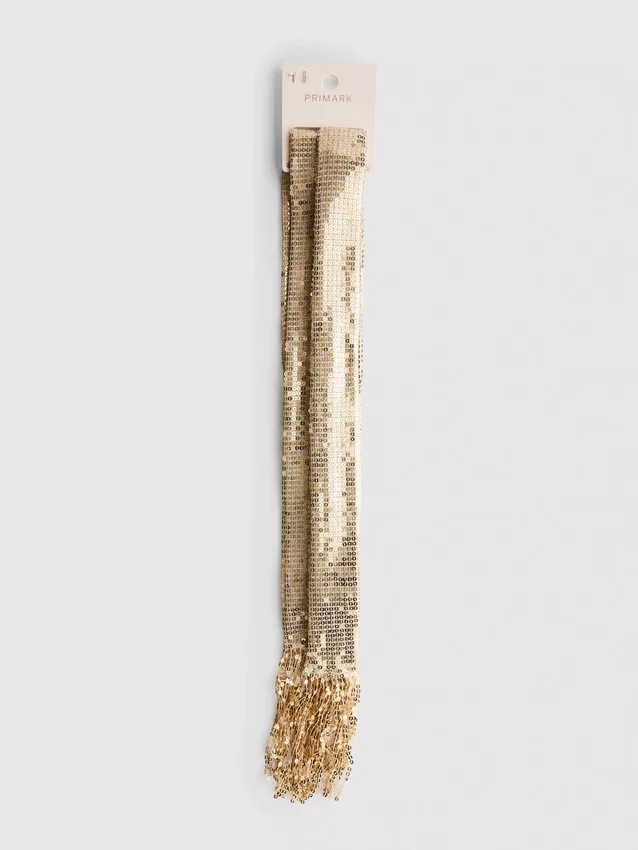 Smal paljettscarf