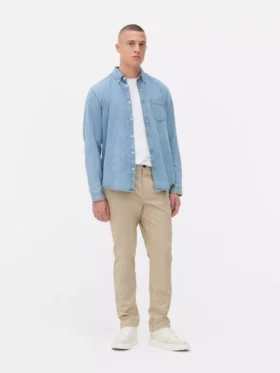 Smal passform, stretchchinos