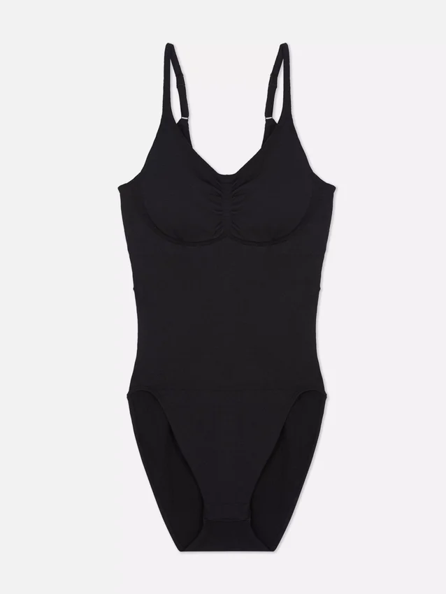 Sömlös, figursydd bodysuit