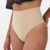 Sömlös, formande string med hög midja