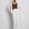 Sömlös, kort pyjamas-cami-top