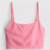 Sömlös, kort pyjamas-cami-top