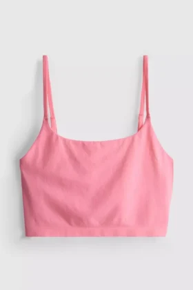 Sömlös, kort pyjamas-cami-top