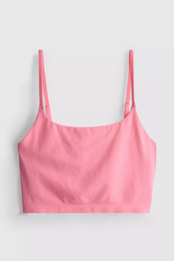 Sömlös, kort pyjamas-cami-top