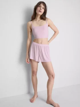 Sömlös, kort pyjamas-cami-top