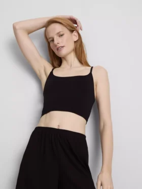 Sömlös, kort pyjamas-cami-top