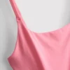 Sömlös, kort pyjamas-cami-top