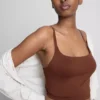 Sömlös, kort pyjamas-cami-top