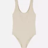 Sömlös ribbad bodysuit