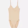 Sömlös Shapewear bodysuit med rund halsringning