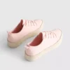 Sneakers i canvas och jute med plattform