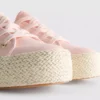 Sneakers i canvas och jute med plattform