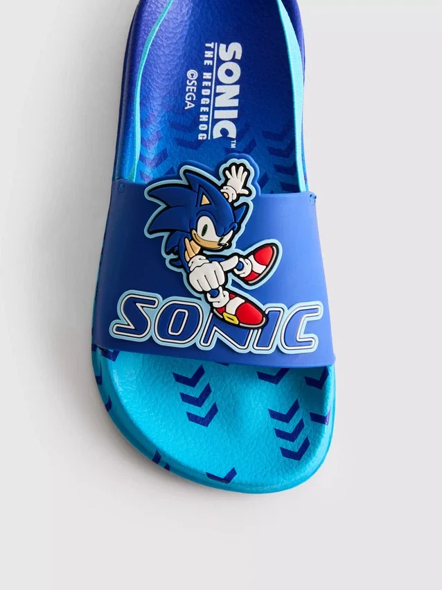 Sonic the Hedgehog-klackar med rem bak